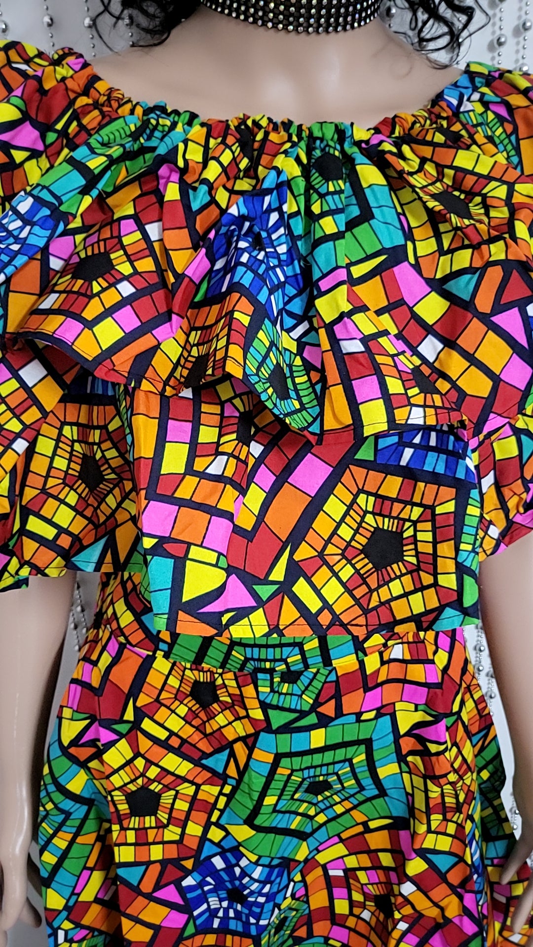 Multicolor skirt and top