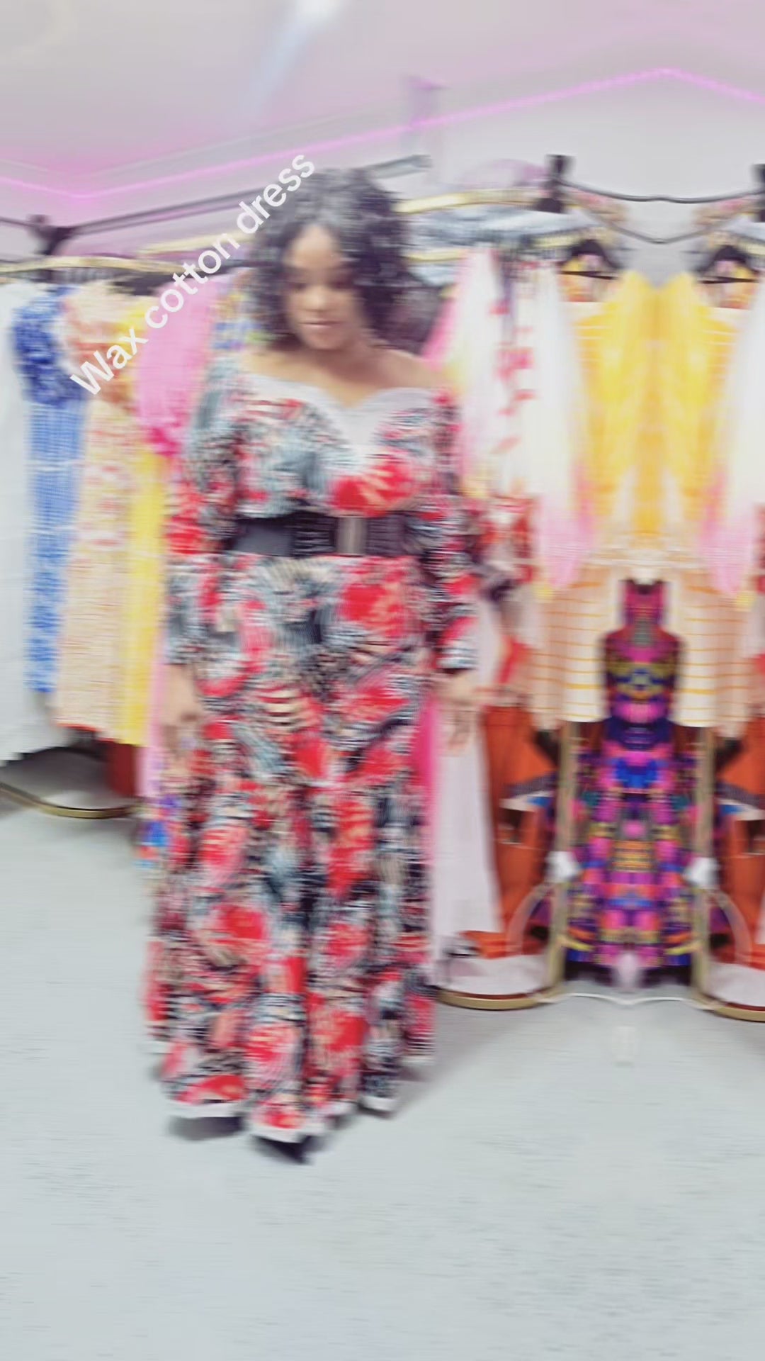 100% Wax cotton dress