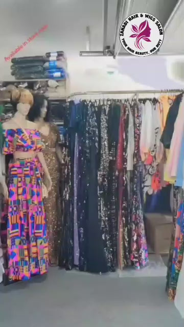 Full sleeve mermaid sequin evening gown.