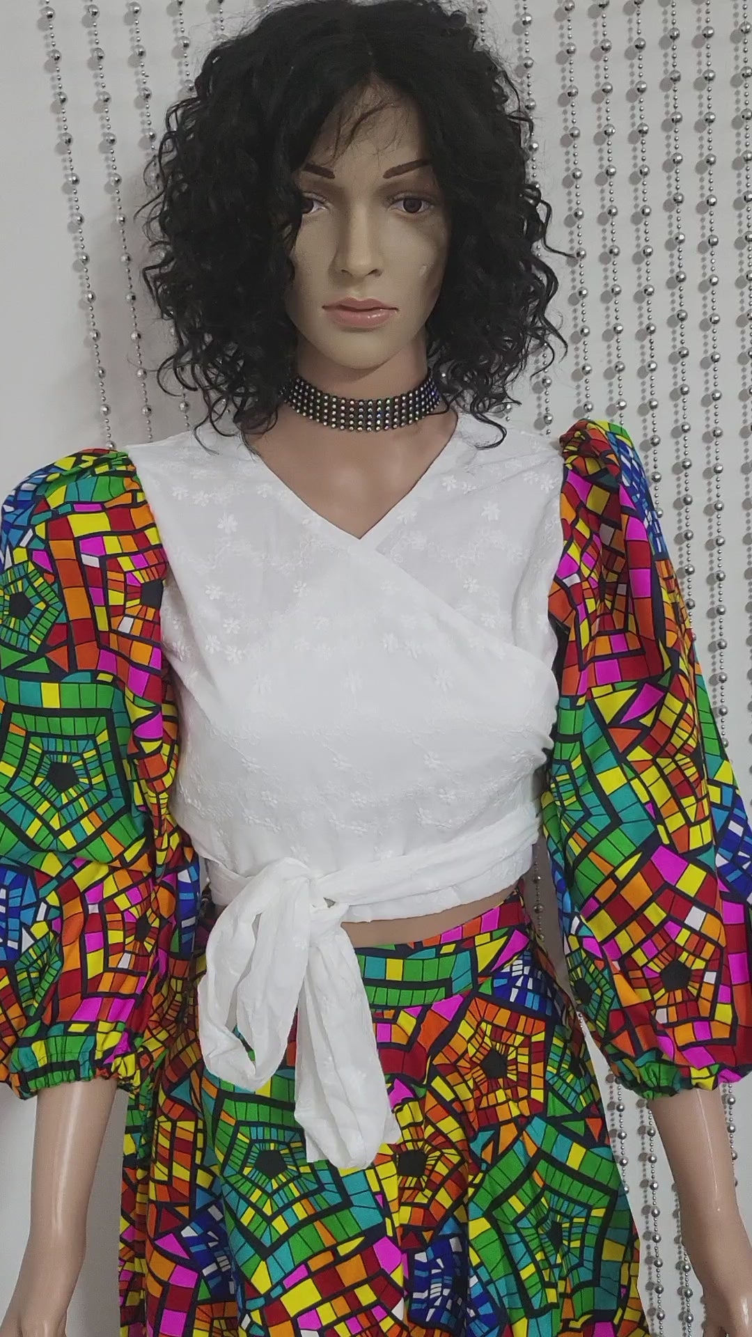 Multicolor skirt and top