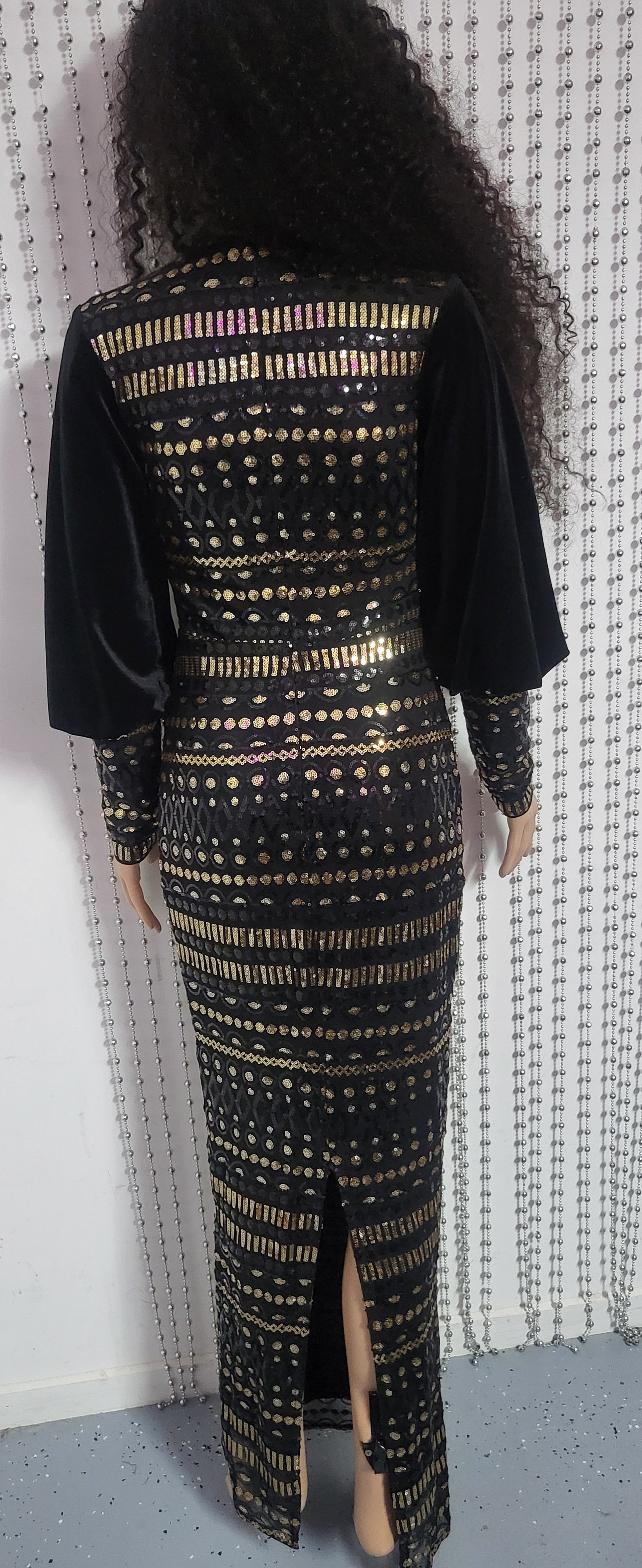 Elegant Luxury Sequin Evening Dress  Modest & Sophisticated