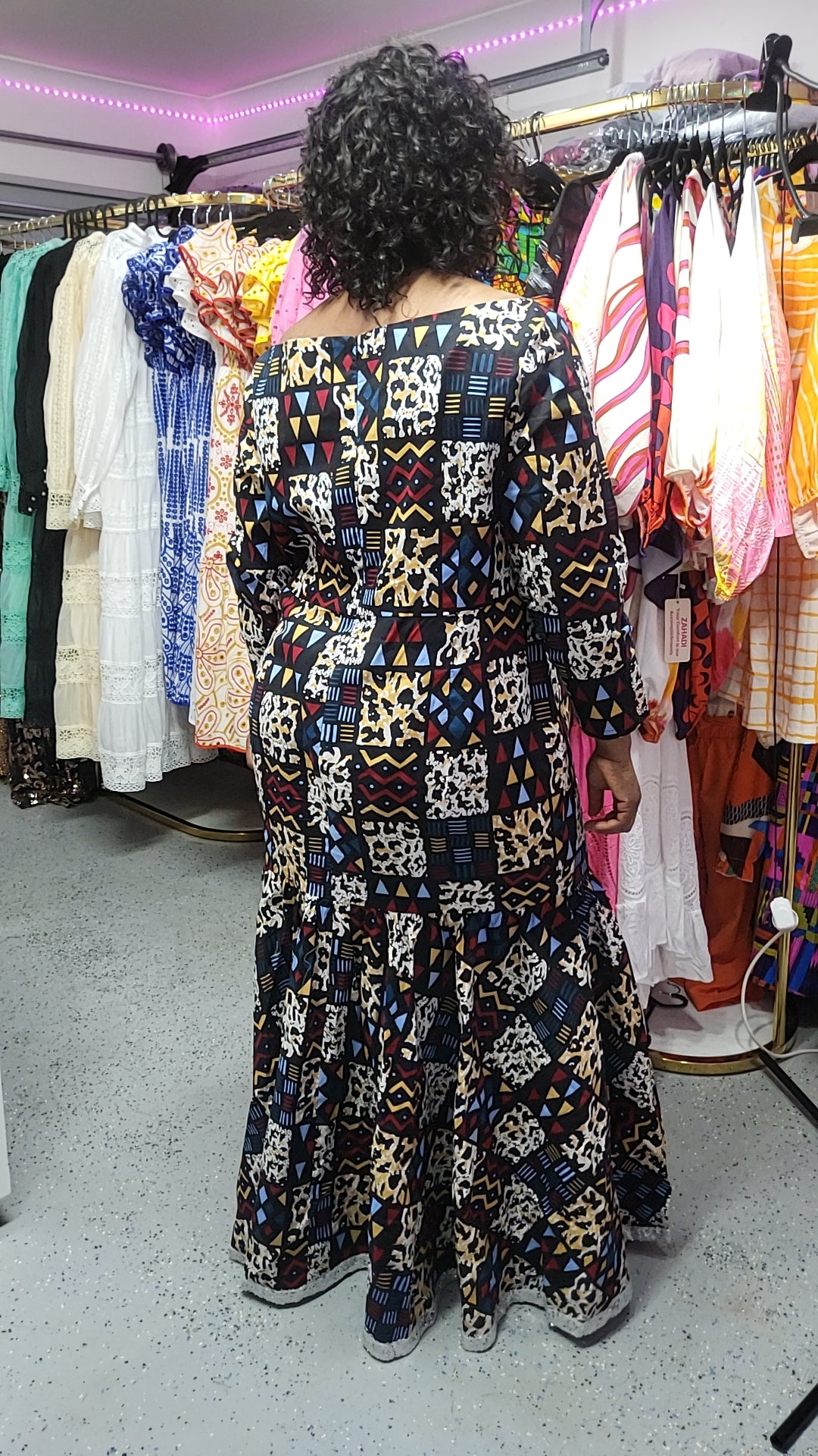 100% wax cotton dress