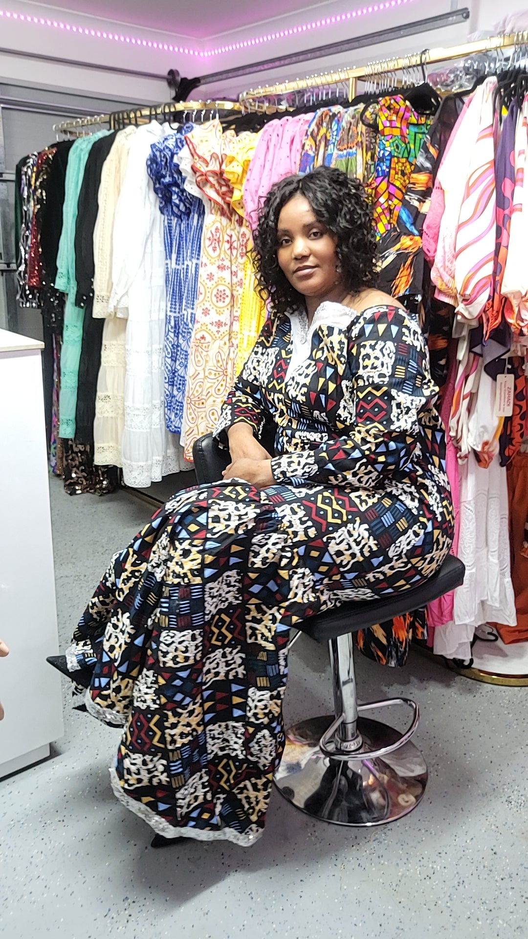 100% wax cotton dress