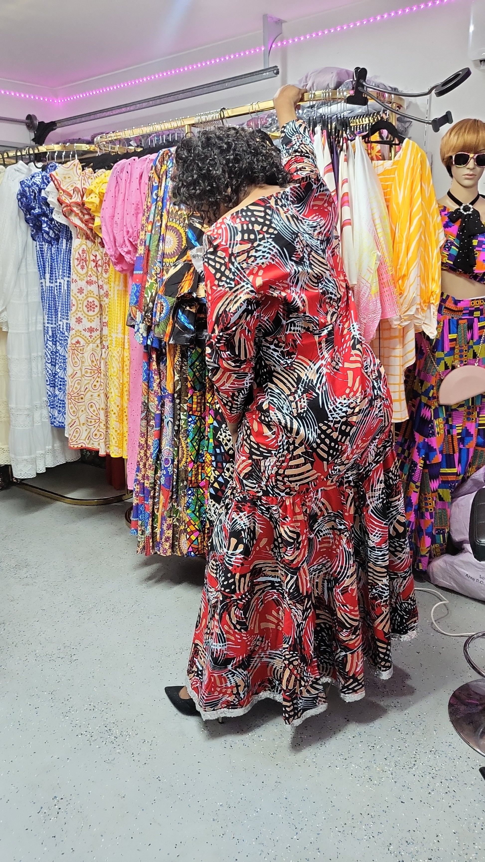 100% Wax cotton dress