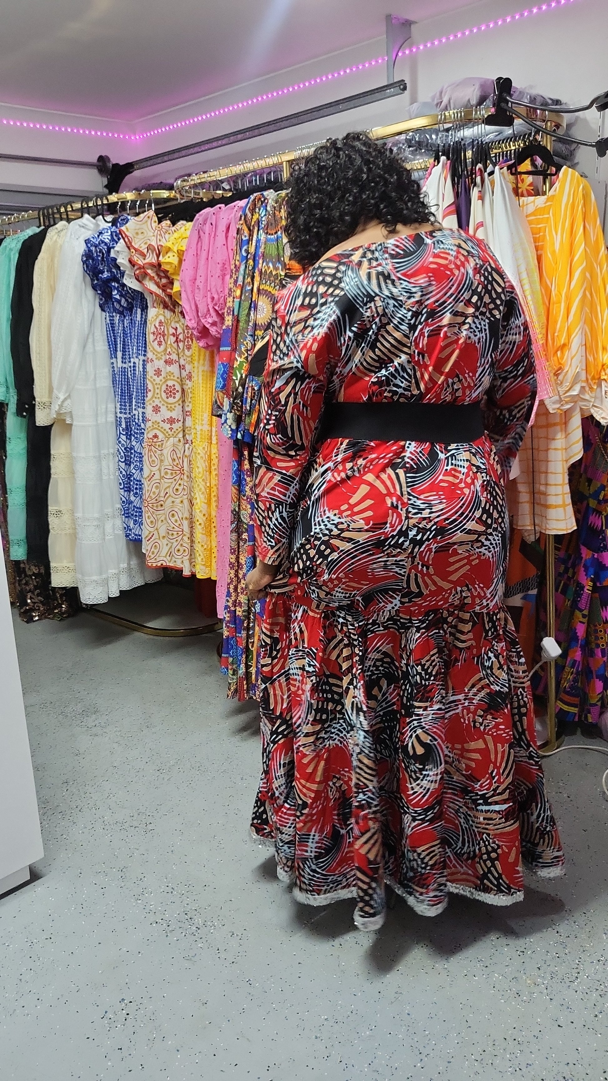 100% Wax cotton dress