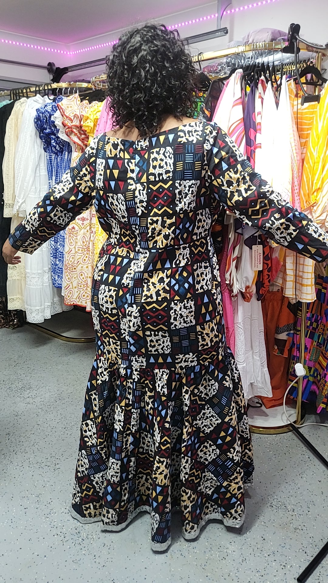 100% wax cotton dress