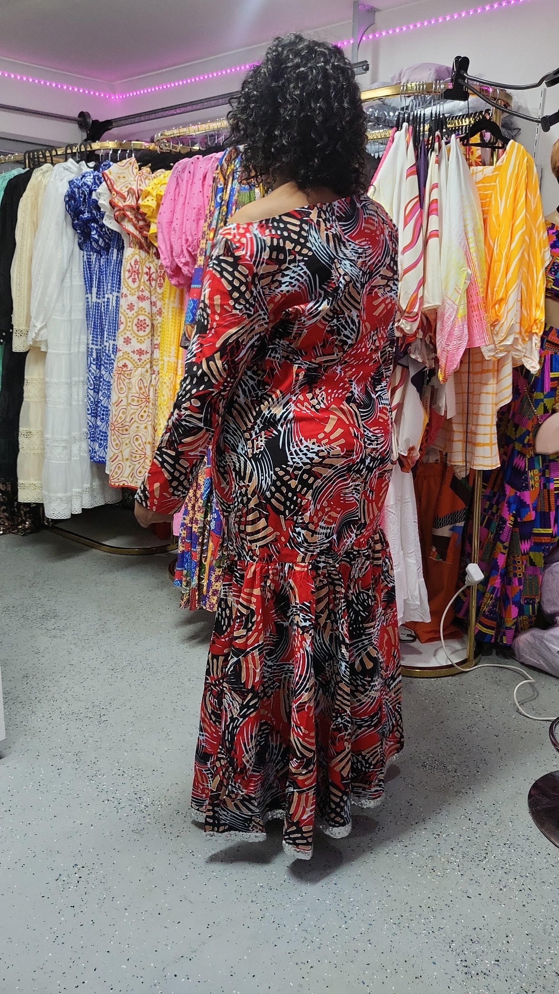 100% Wax cotton dress