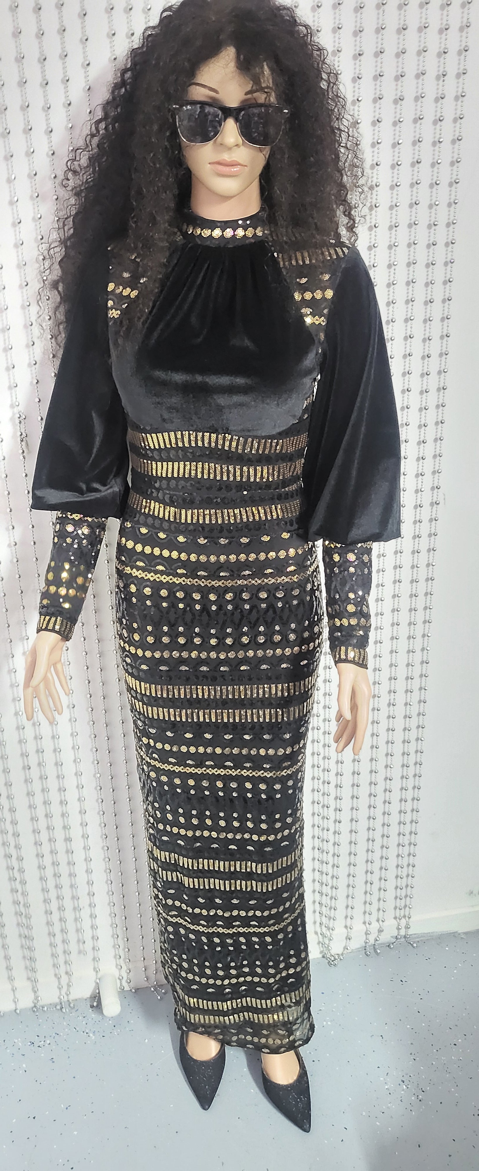 Elegant Luxury Sequin Evening Dress  Modest & Sophisticated
