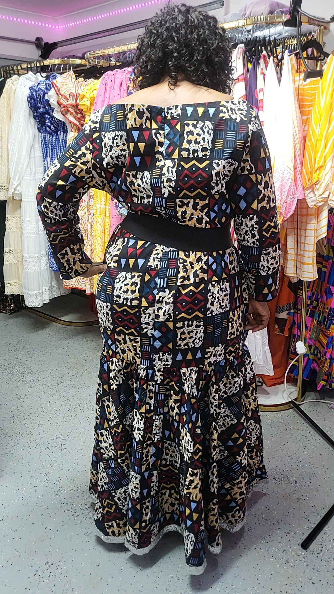 100% wax cotton dress