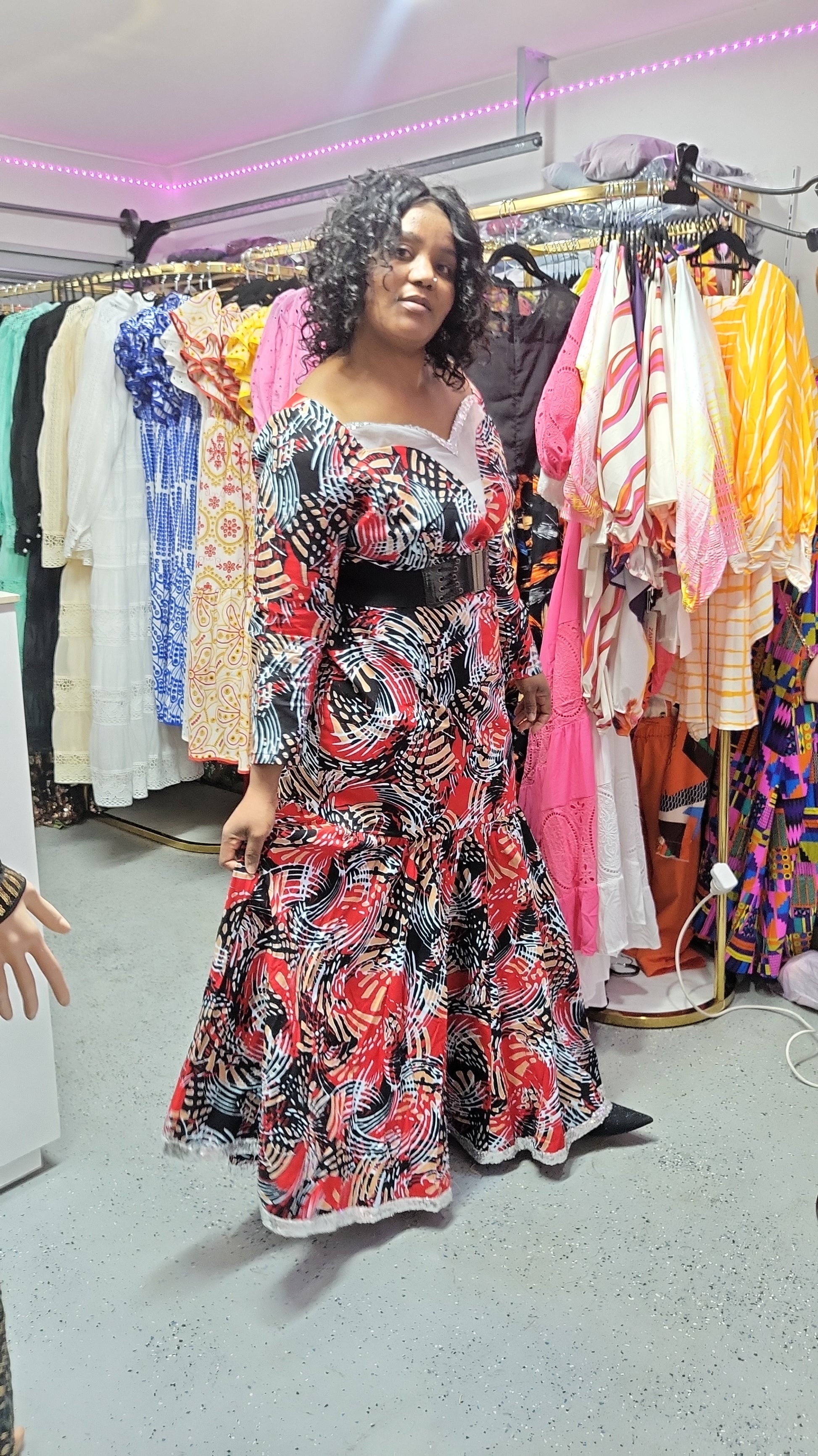 100% Wax cotton dress