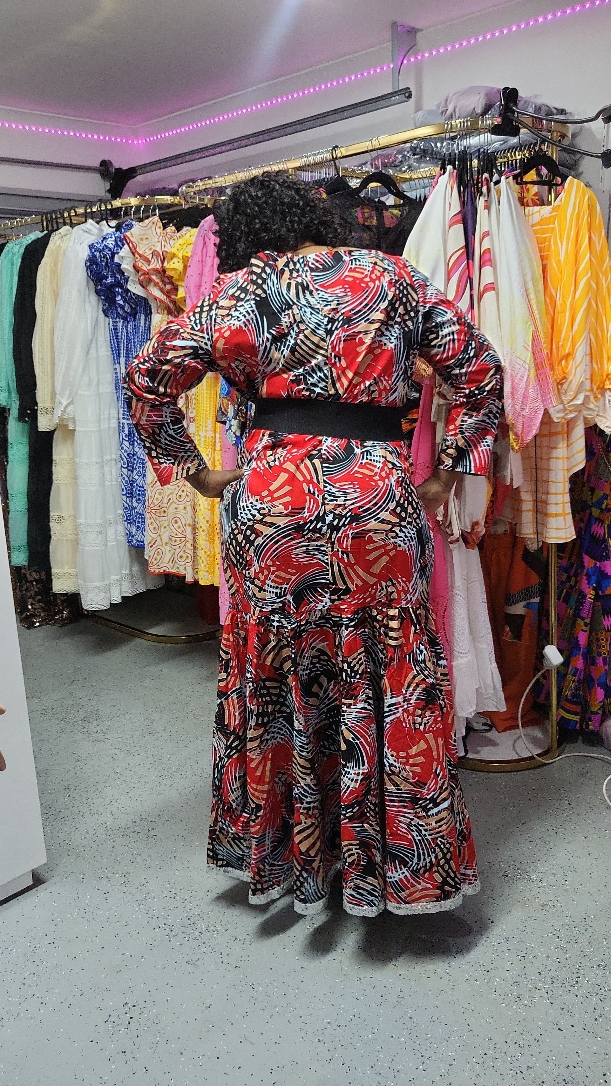 100% Wax cotton dress