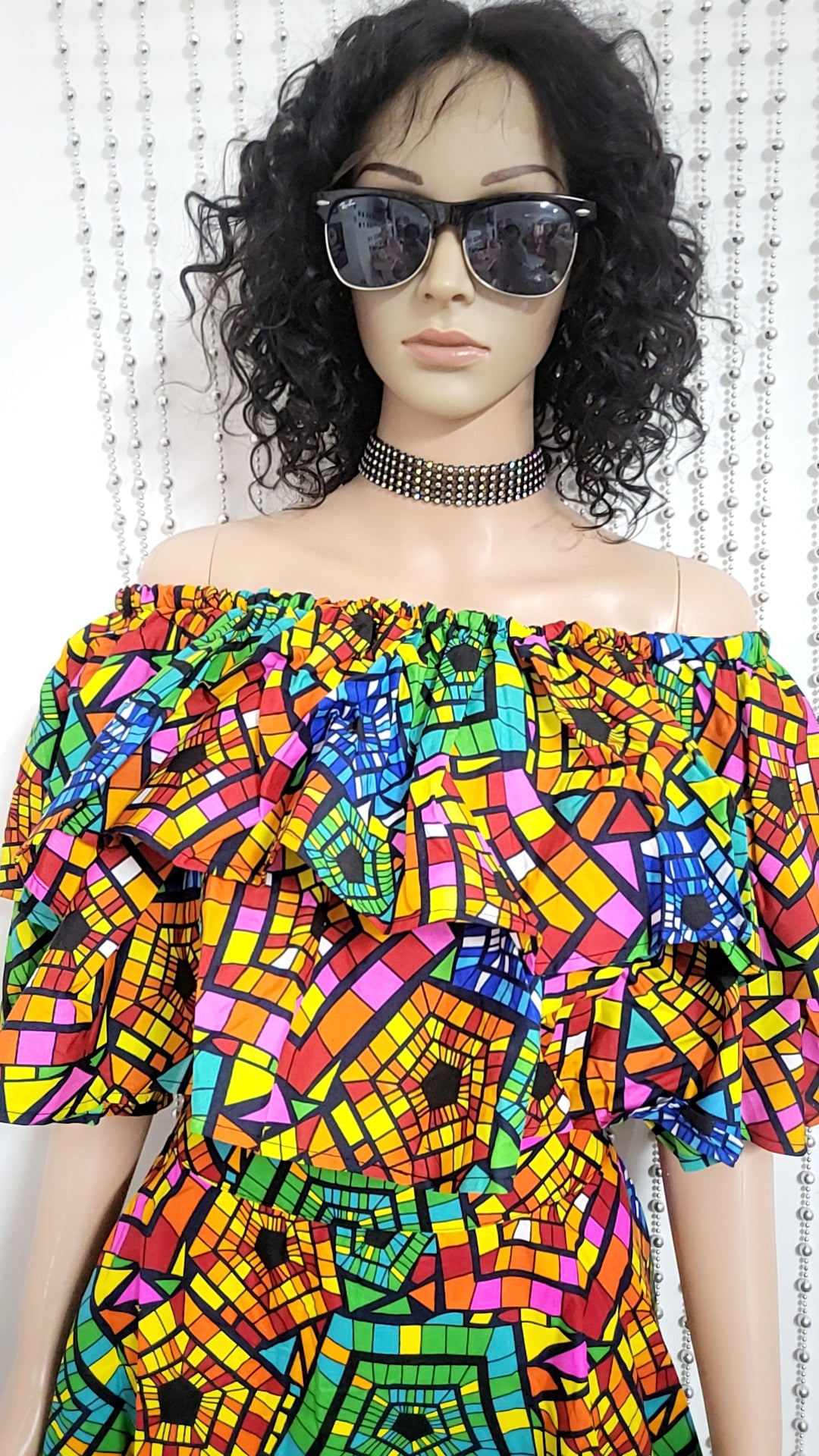 Multicolor skirt and top