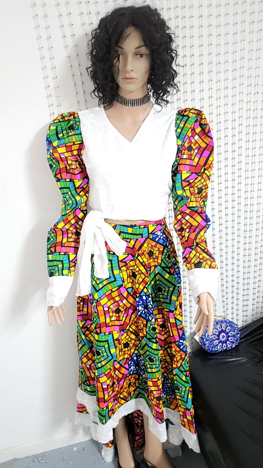 MULTICOLOR skirt and Top