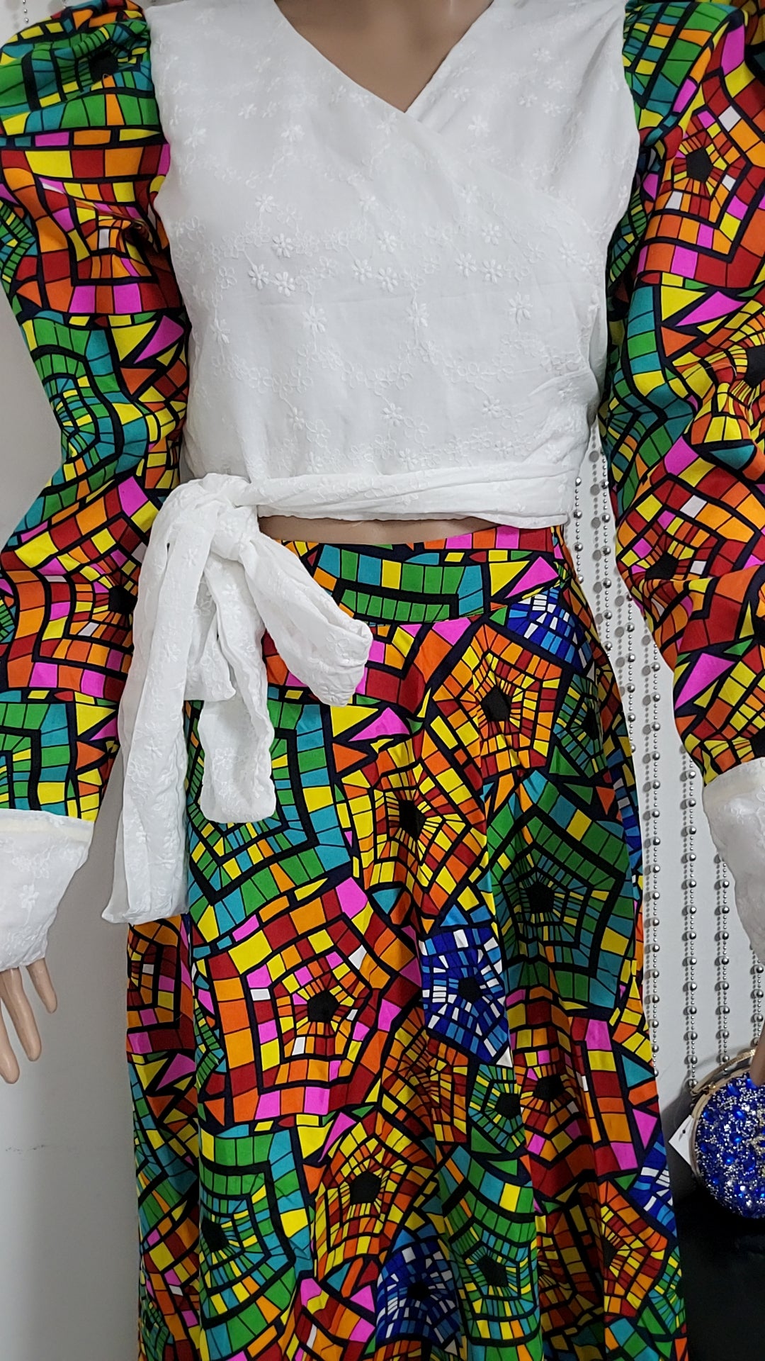 MULTICOLOR skirt and Top