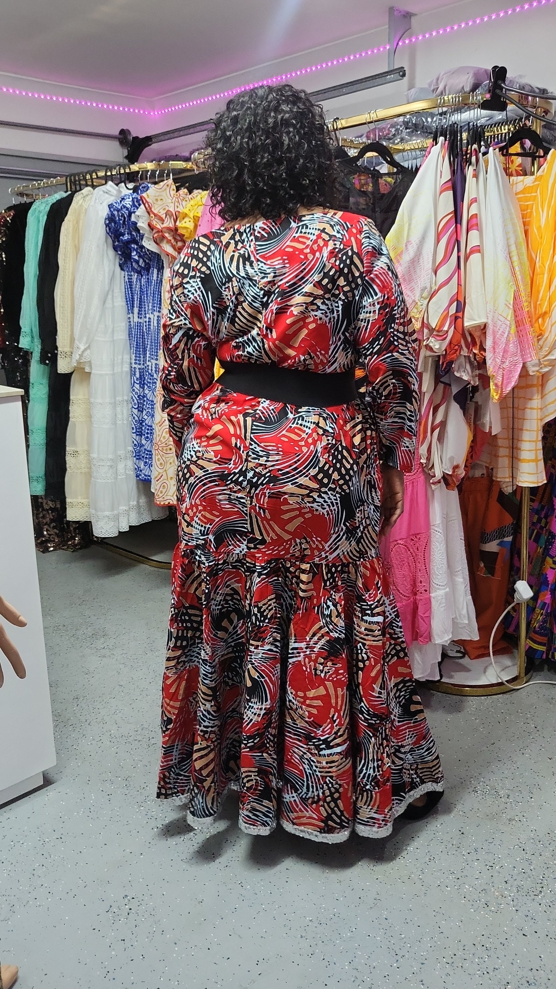 100% Wax cotton dress