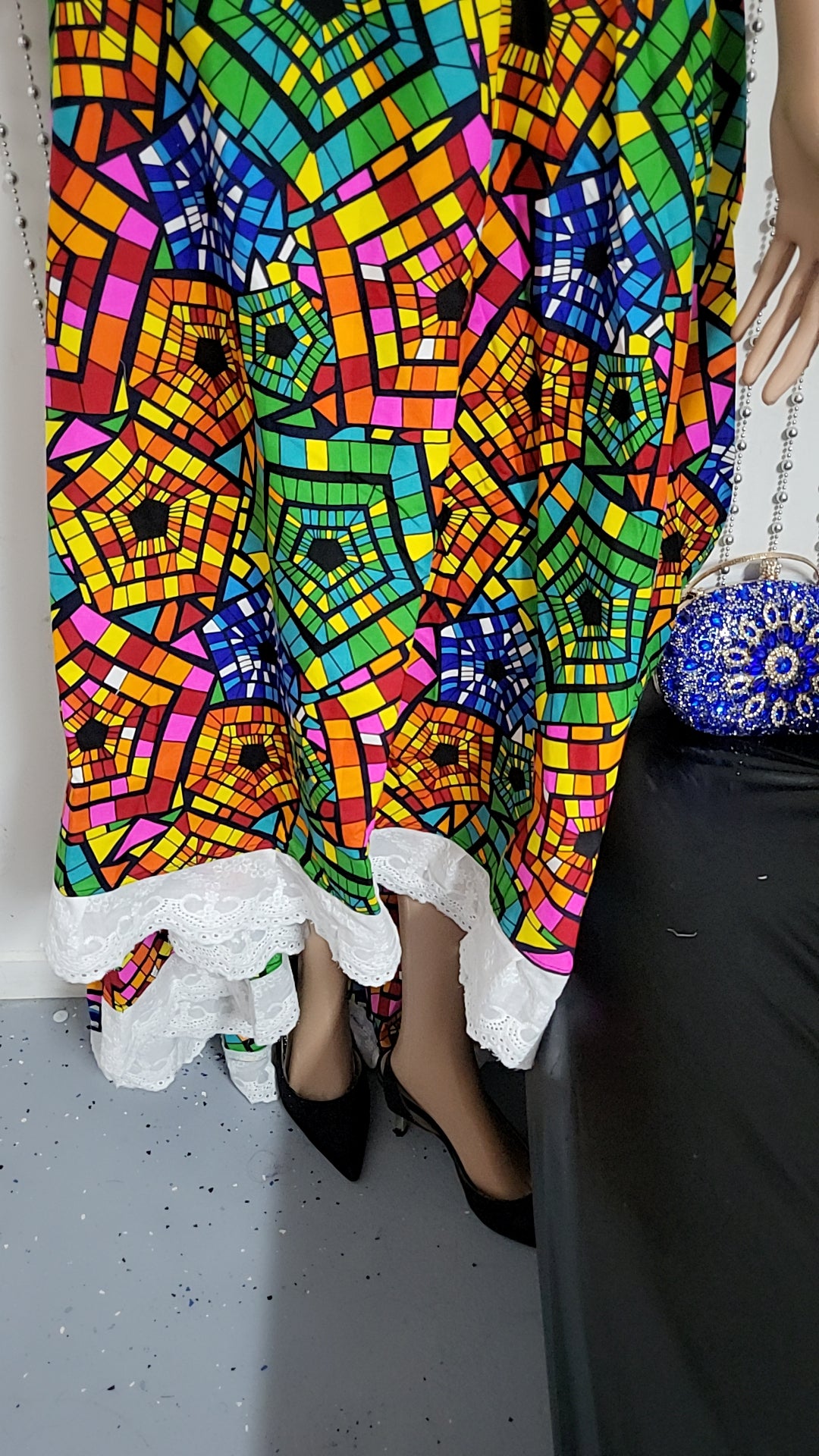 Multicolor skirt and top
