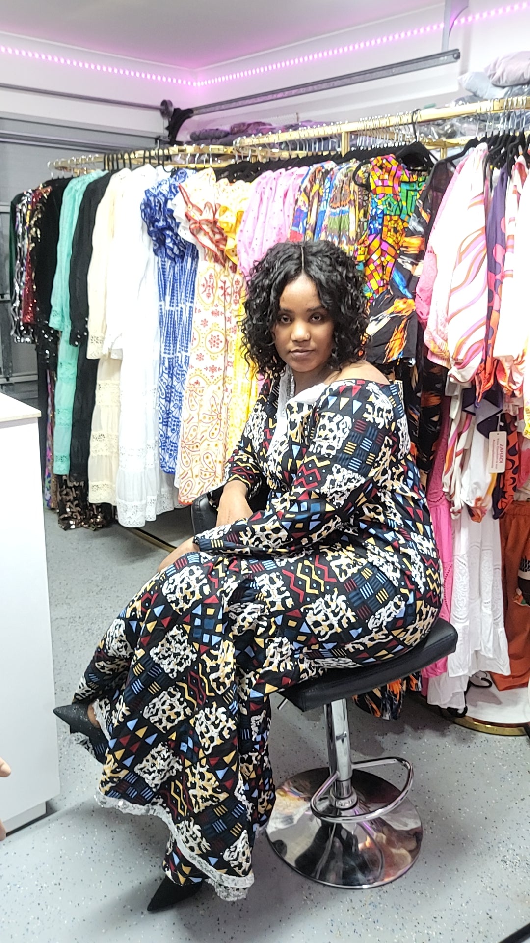 100% wax cotton dress