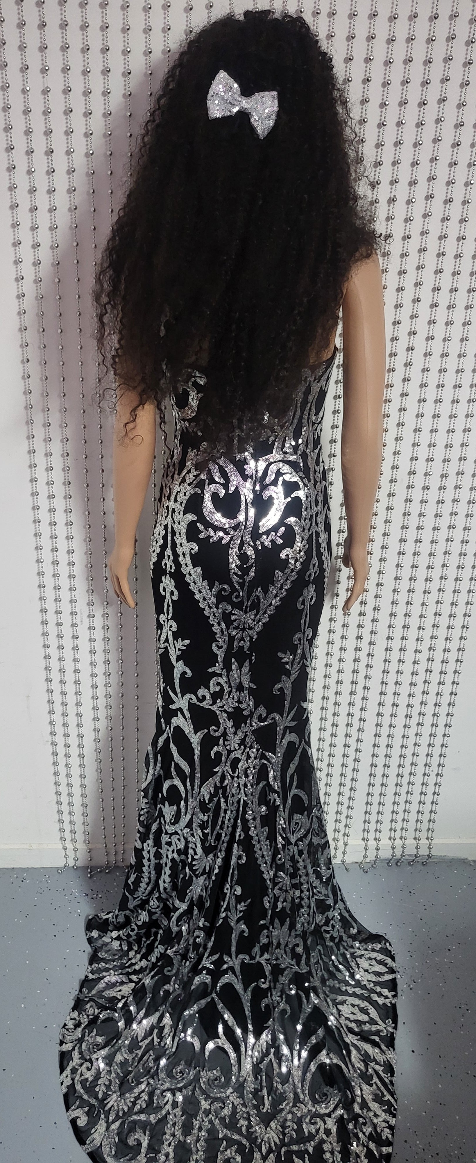 Elegant silver and black