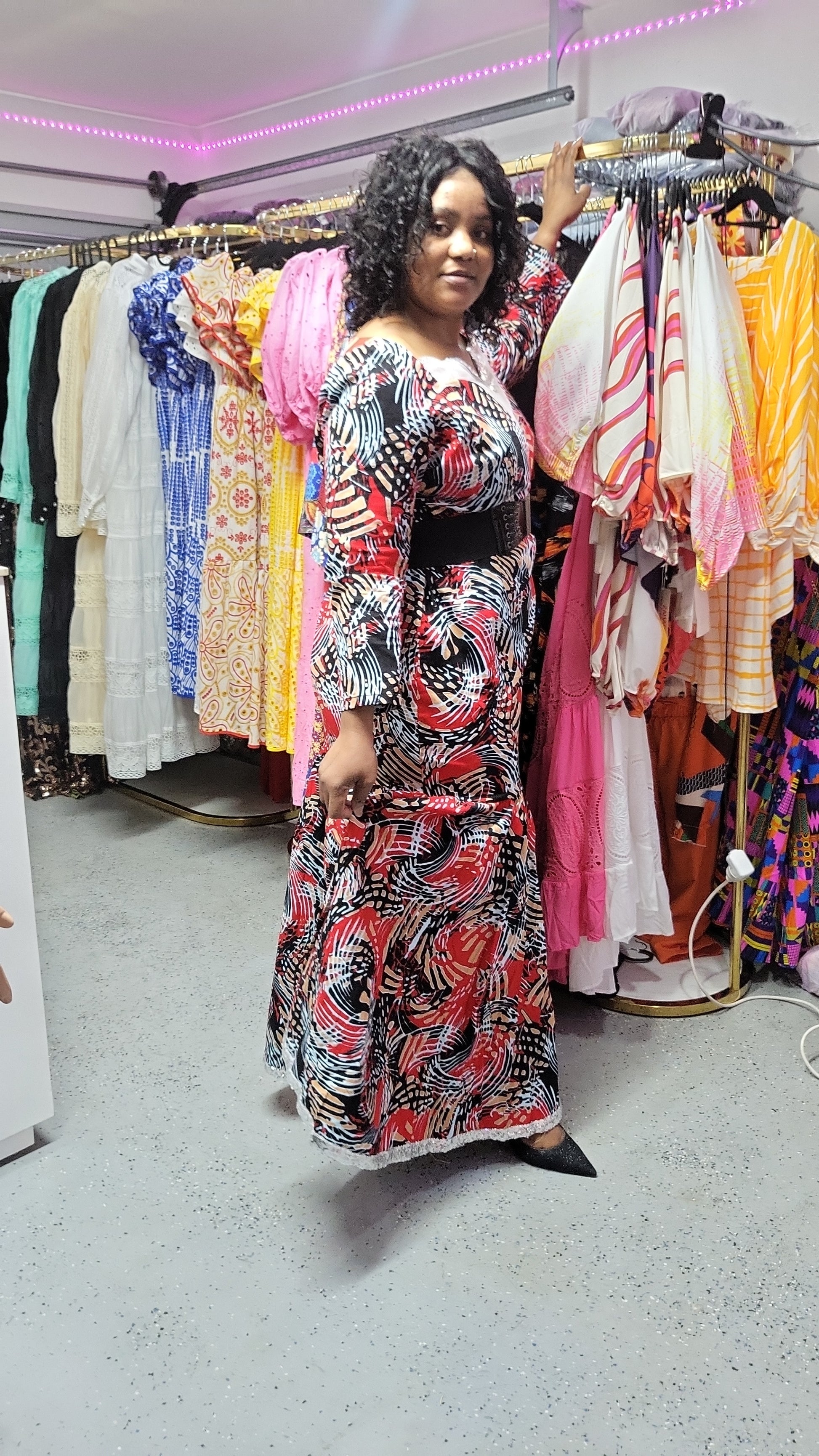 100% Wax cotton dress