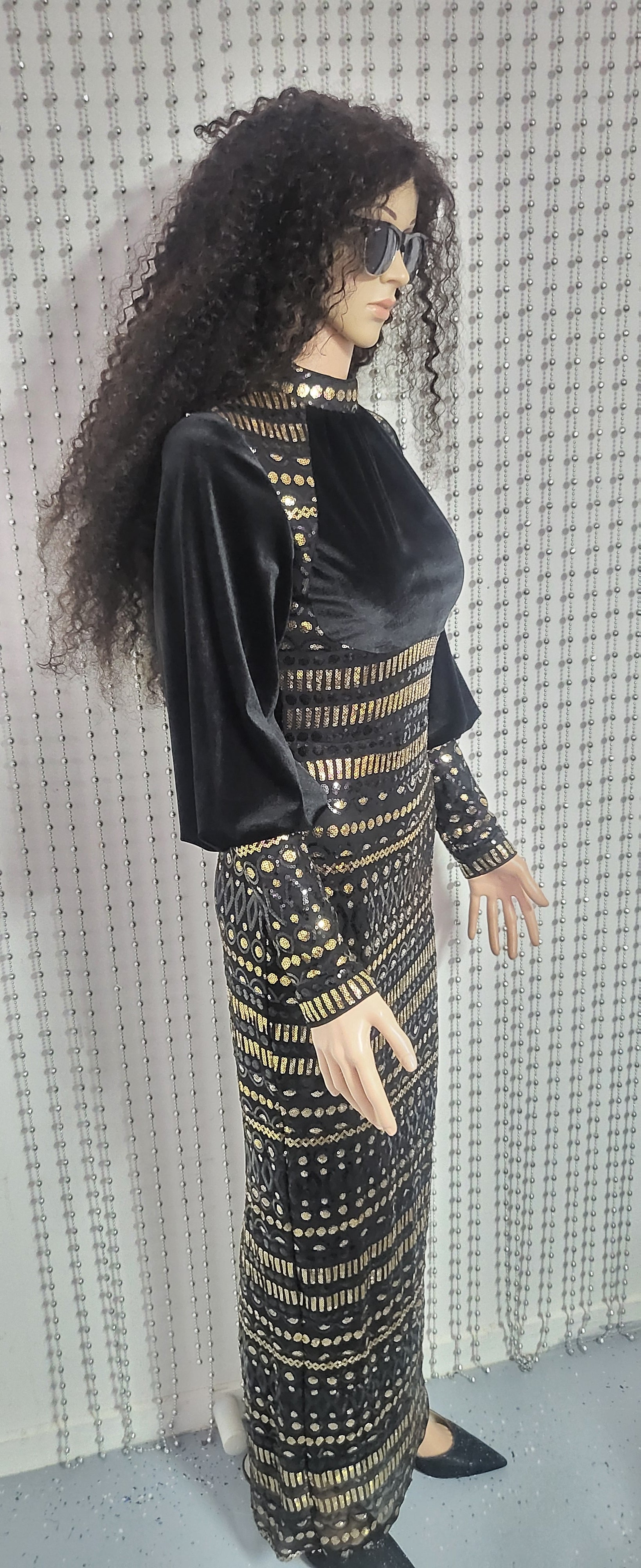 Elegant Luxury Sequin Evening Dress  Modest & Sophisticated