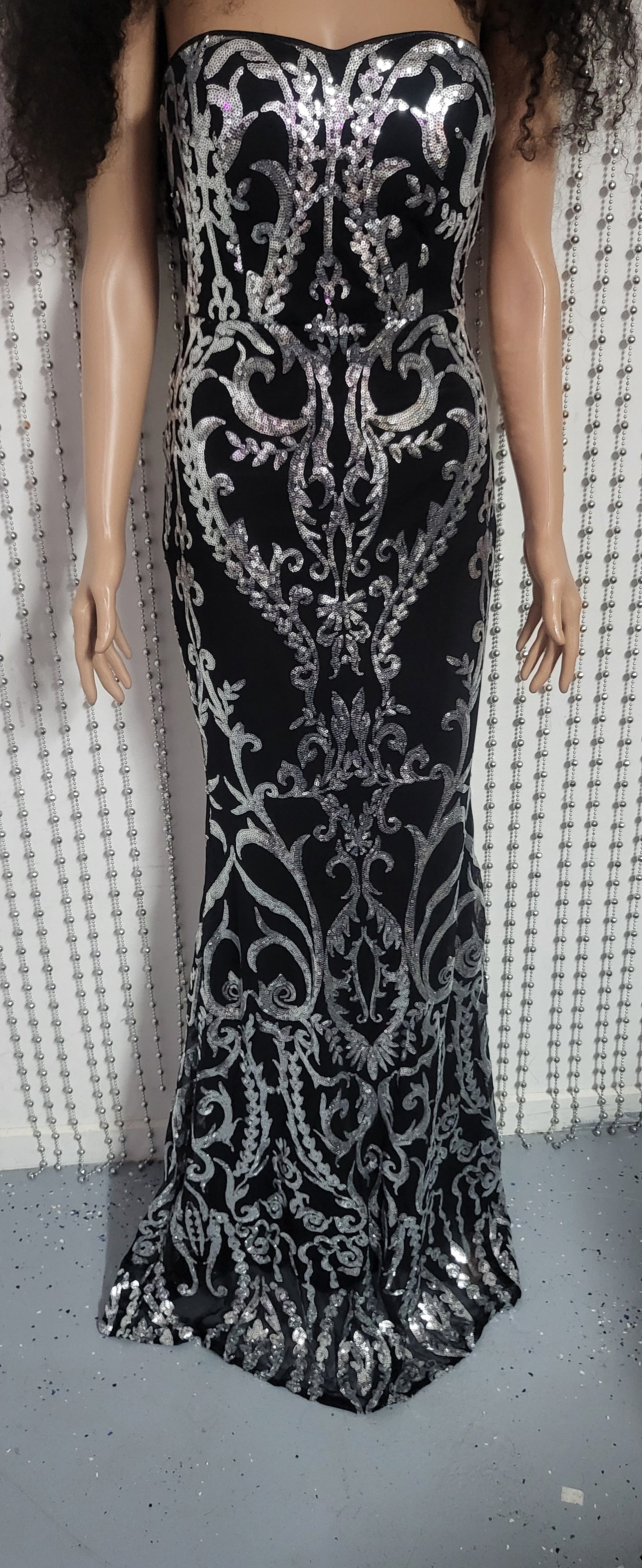 Elegant silver and black