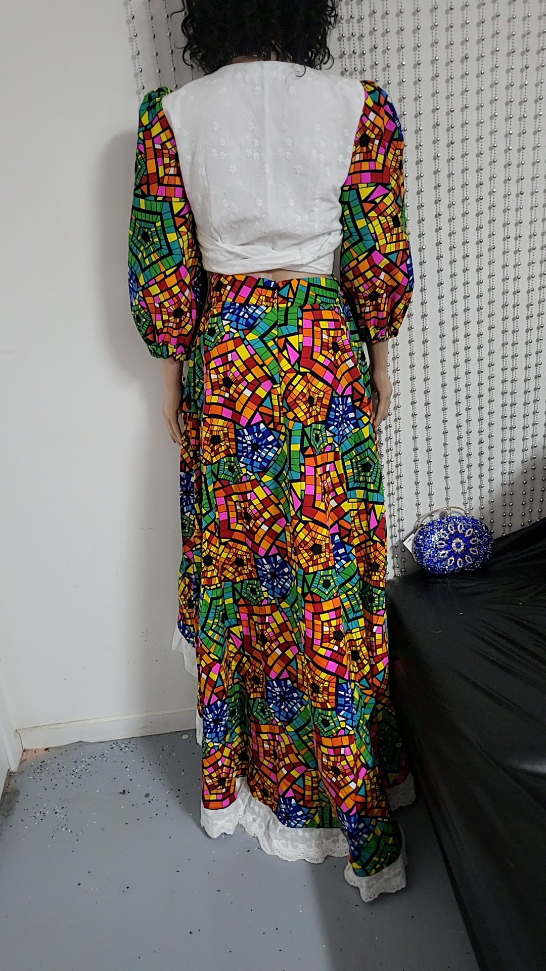 Multicolor skirt and top