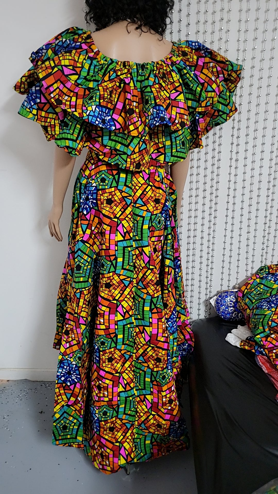 Multicolor skirt and top