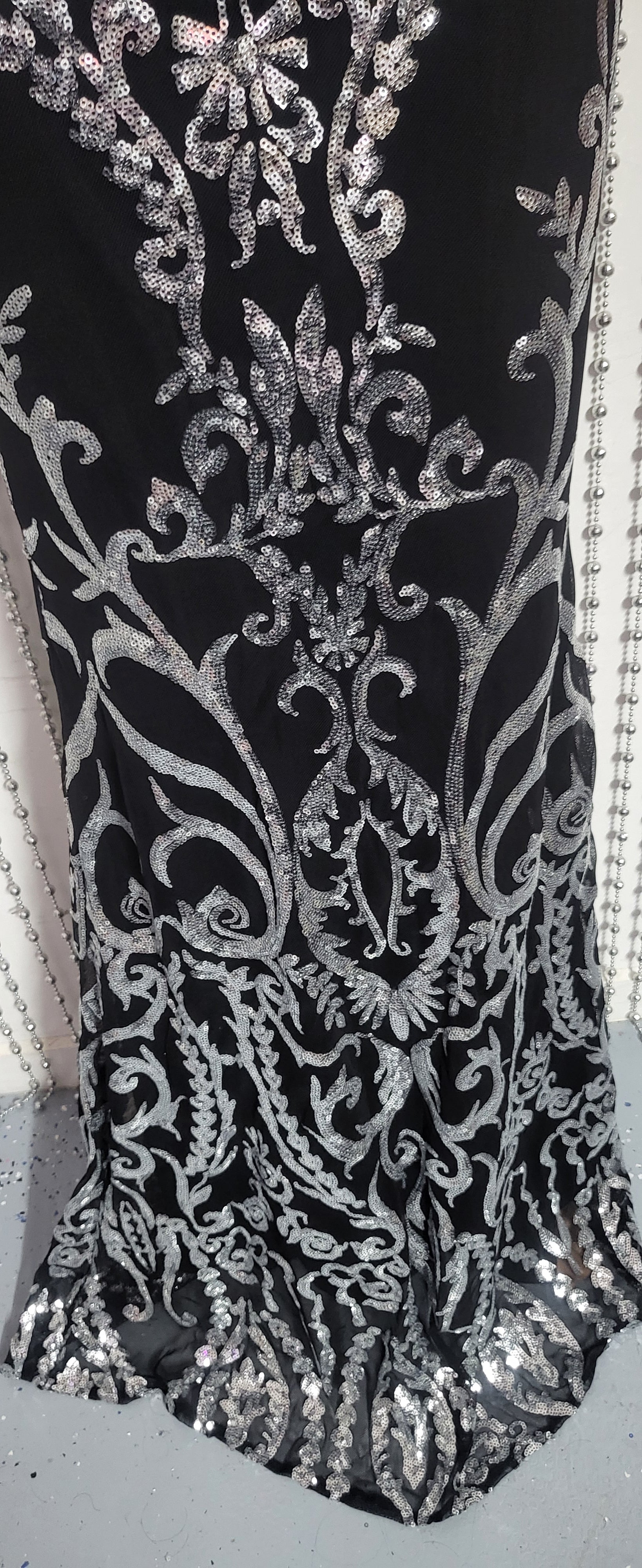 Elegant silver and black