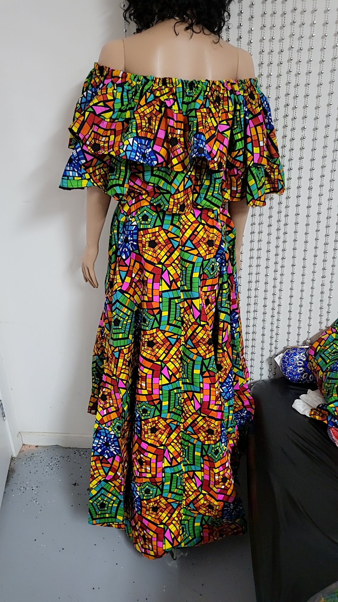 Multicolor skirt and top