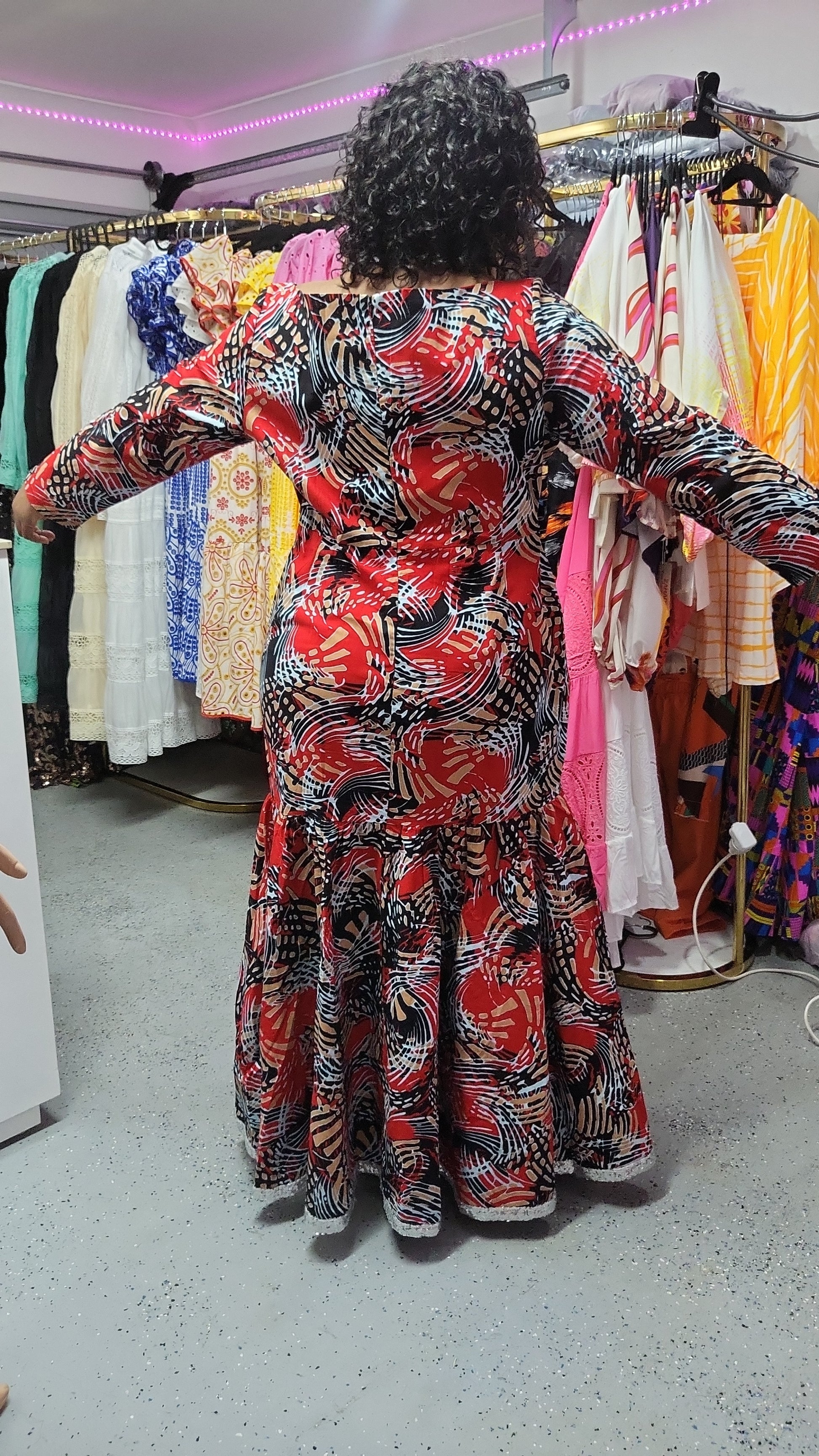 100% Wax cotton dress