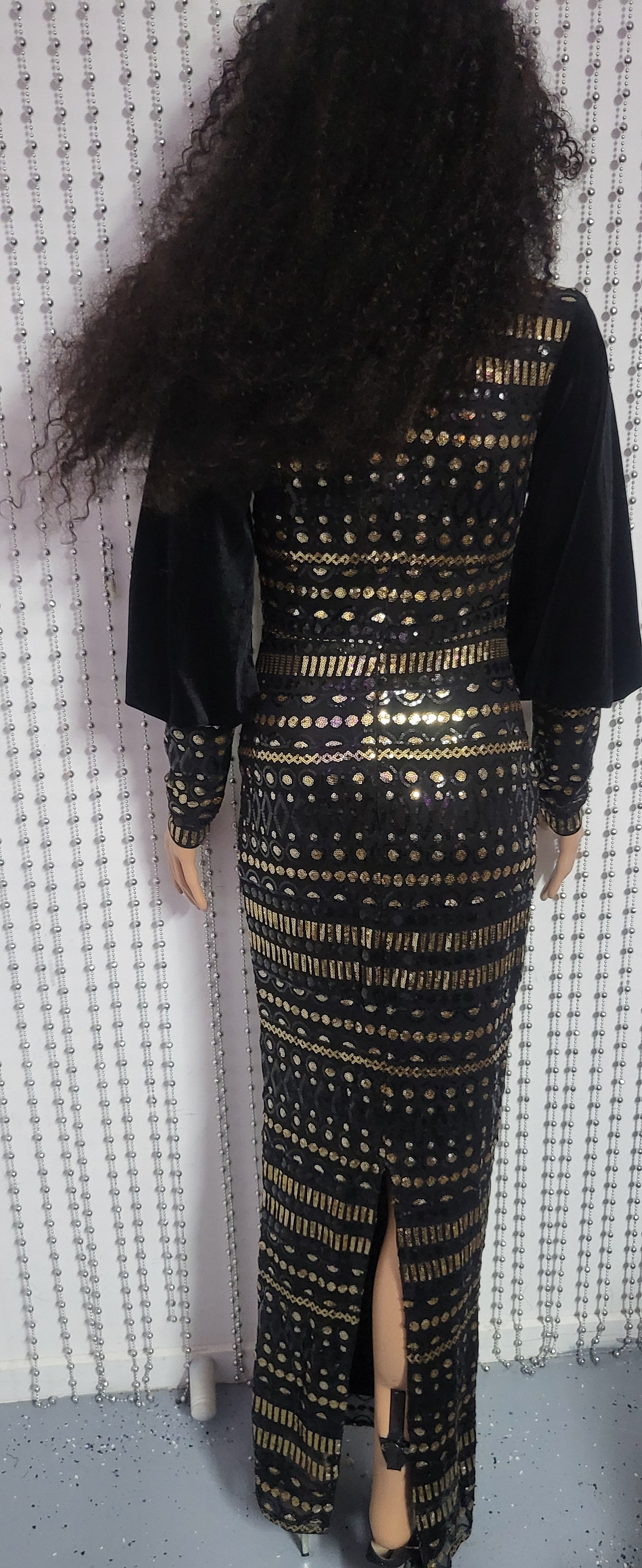 Elegant Luxury Sequin Evening Dress  Modest & Sophisticated