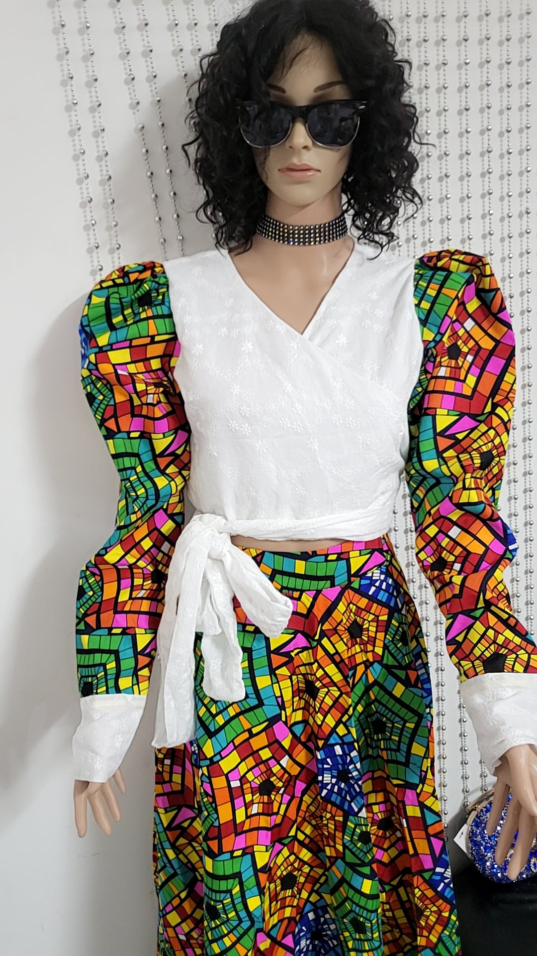 MULTICOLOR skirt and Top