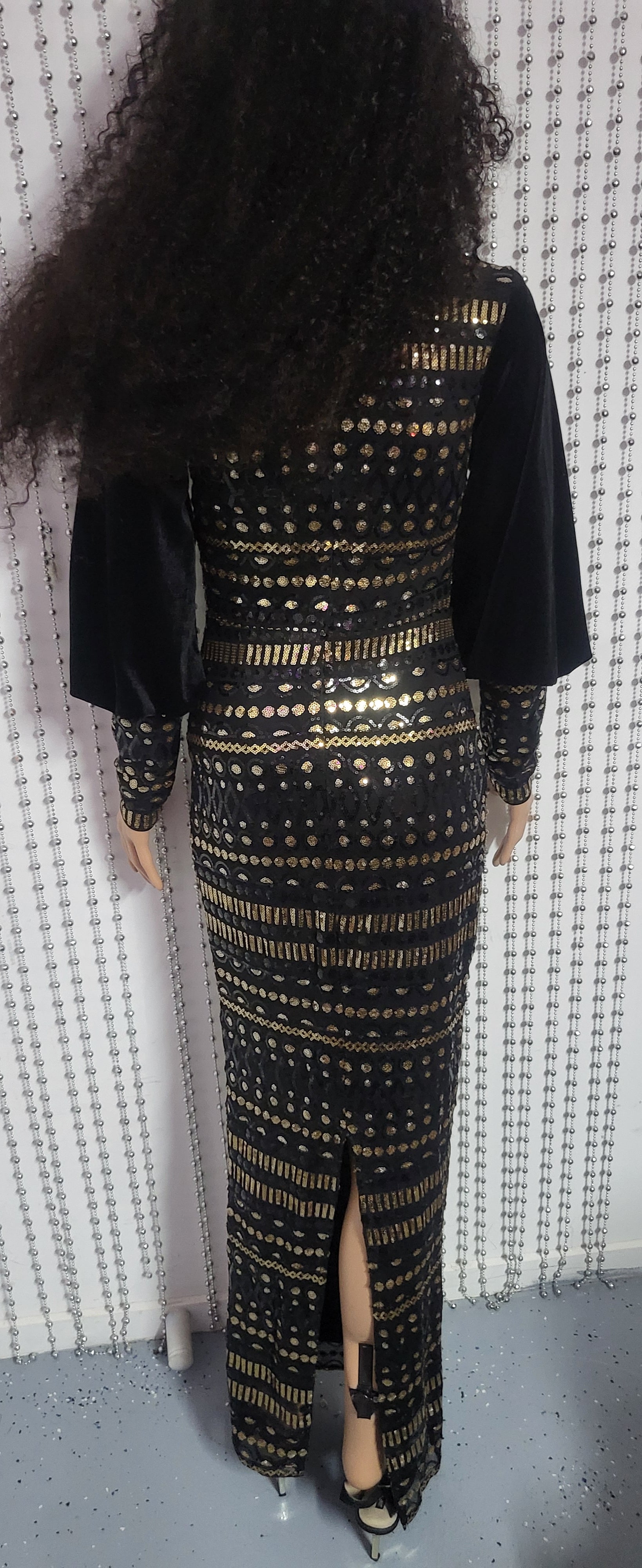 Elegant Luxury Sequin Evening Dress  Modest & Sophisticated