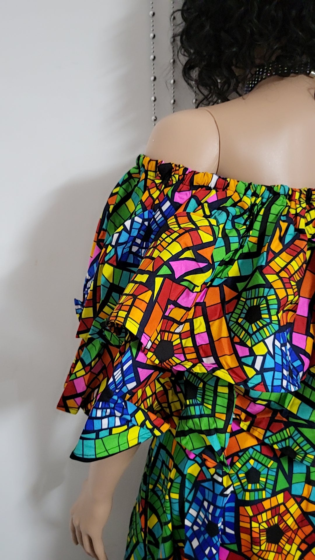 Multicolor skirt and top